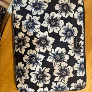 Kate Spade Navy and White Floral Laptop Sleeve